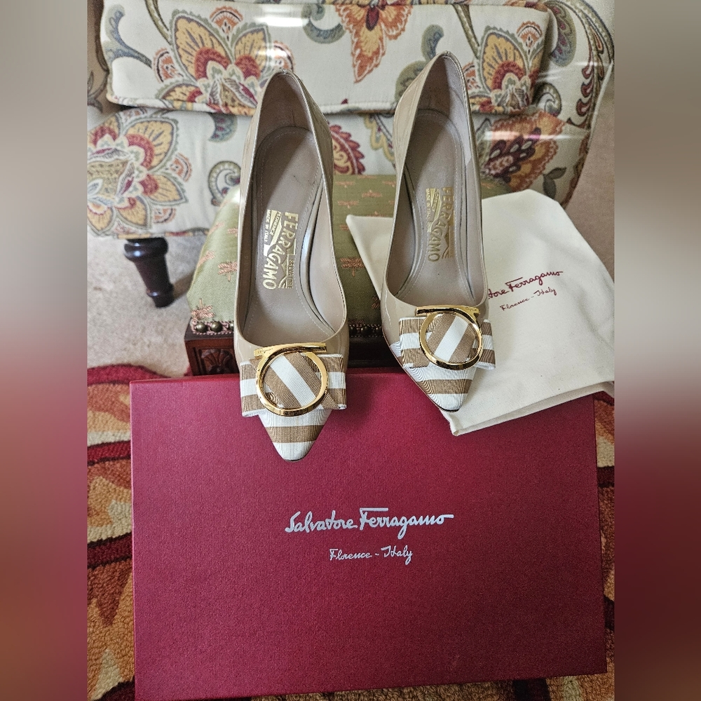 Salvatore Ferragamo Patent Leather Pumps